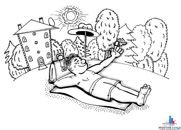 Летние раскраски