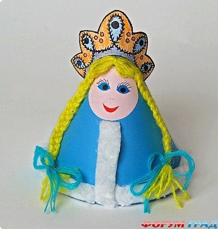 Поделка снегурочка