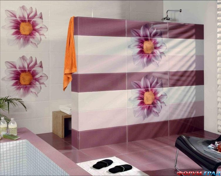 Ванная лилового цвета