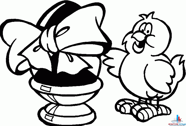 Пасхальные раскраски