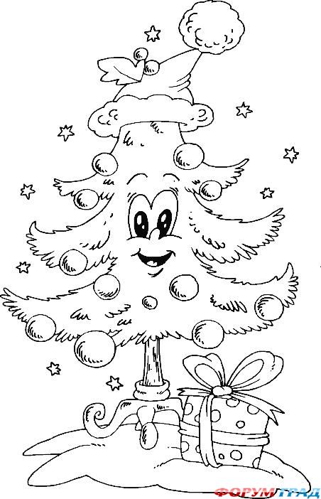 Новогодние раскраски