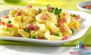 Тортеллини с креветками