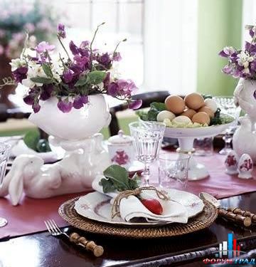 Сервировка пасхального стола