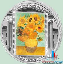 Монета Подсолнухи Ван Гог