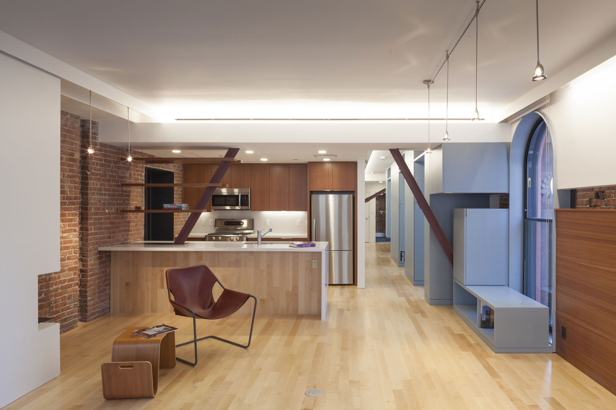 Интерьер квартиры в комплексе Hayden Building, США