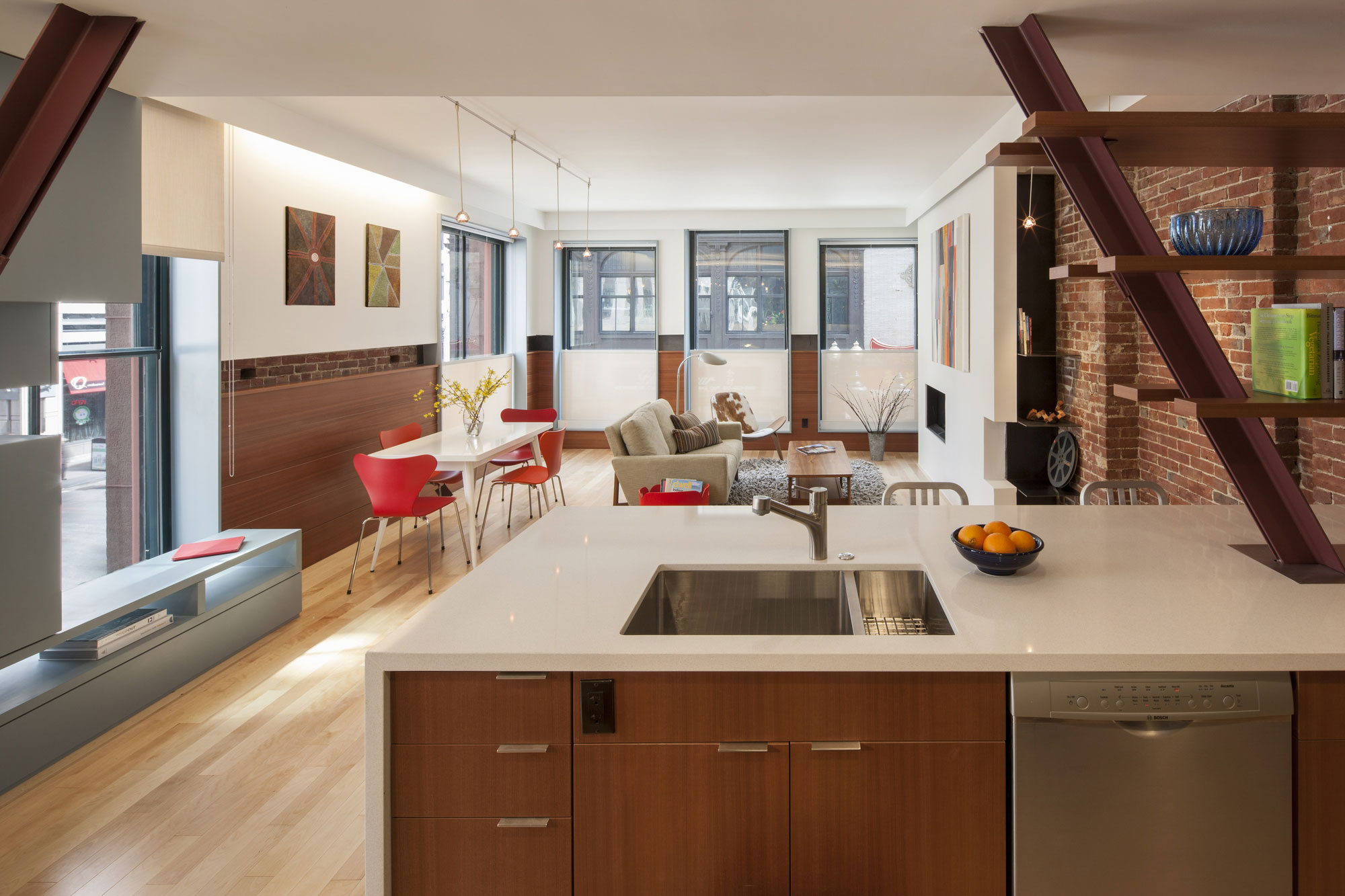 Интерьер квартиры в комплексе Hayden Building, США