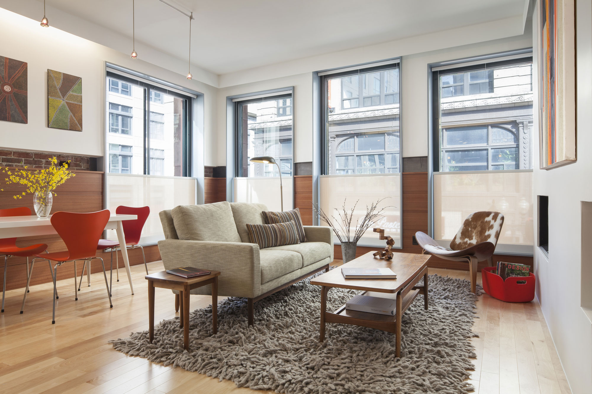 Интерьер квартиры в комплексе Hayden Building, США