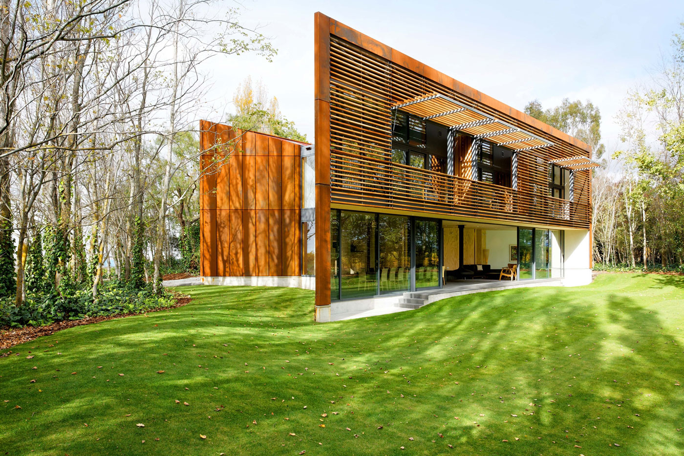 Интерьер современного дома Cloudy Bay Shack в Новой Зеландии