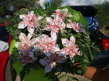 букет с пааоротником