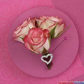 Бутоньерка из роз
