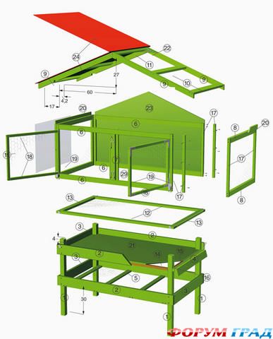 вольер для кролика