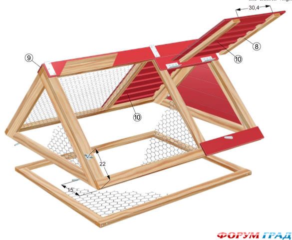 складная клетка для кролика