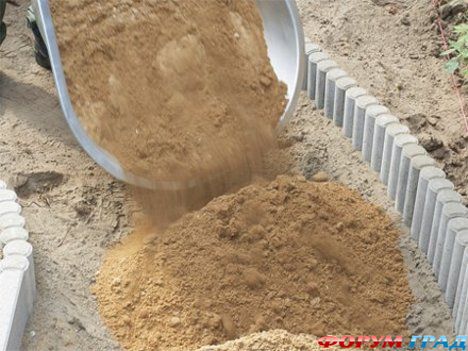 Засыпка песка