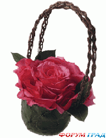 Корзинка из лепестков