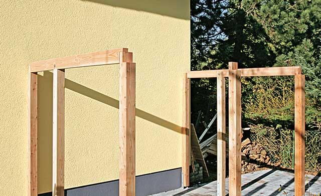 Навес для машины на даче