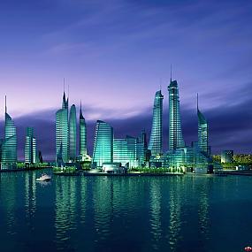 Башни мирового торгового центра в Бахрейне