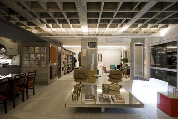 Contemporary apartment in Sao Paulo shared by father and son