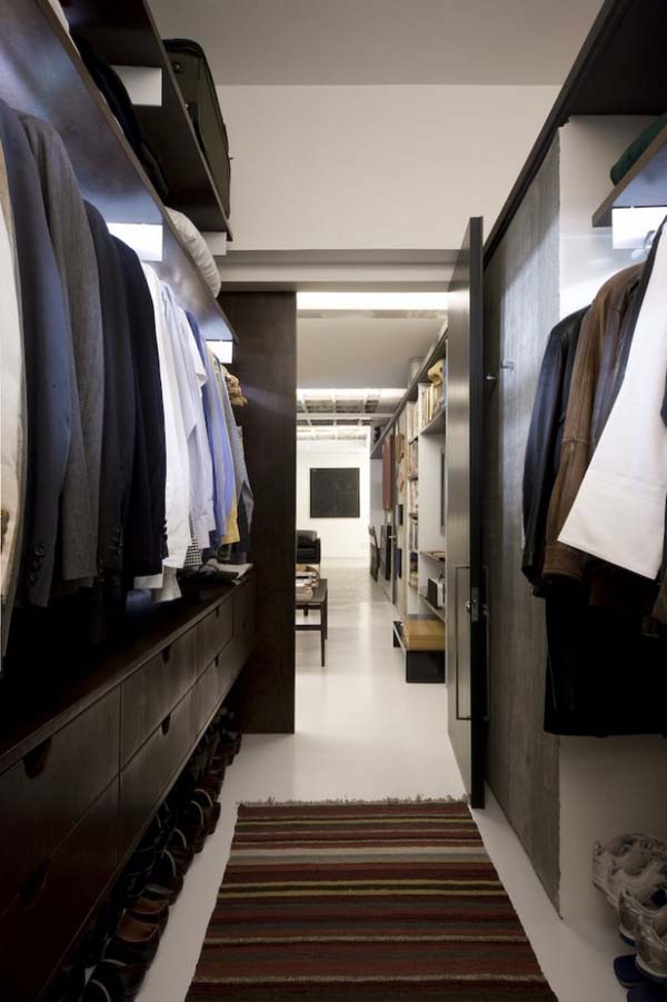 Contemporary apartment in Sao Paulo shared by father and son