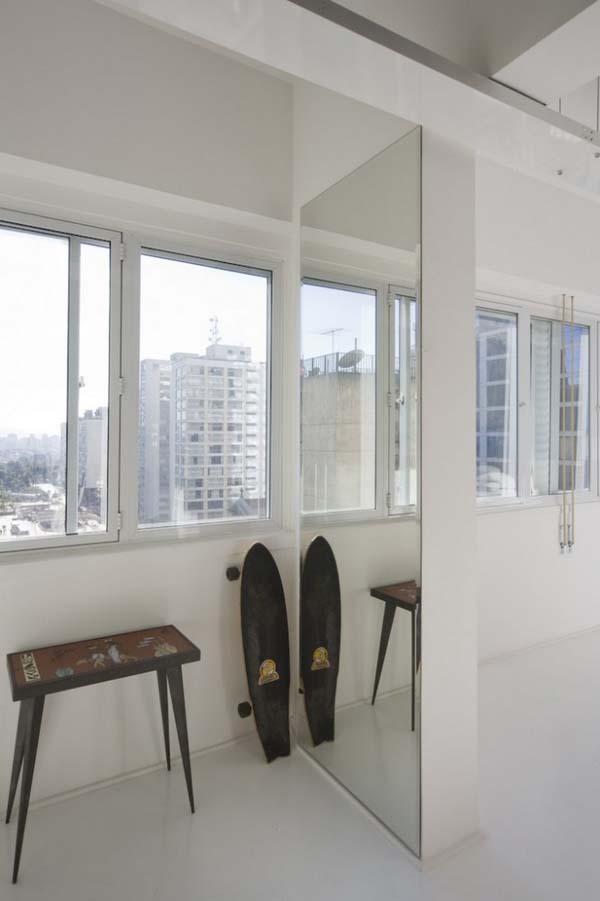 Contemporary apartment in Sao Paulo shared by father and son
