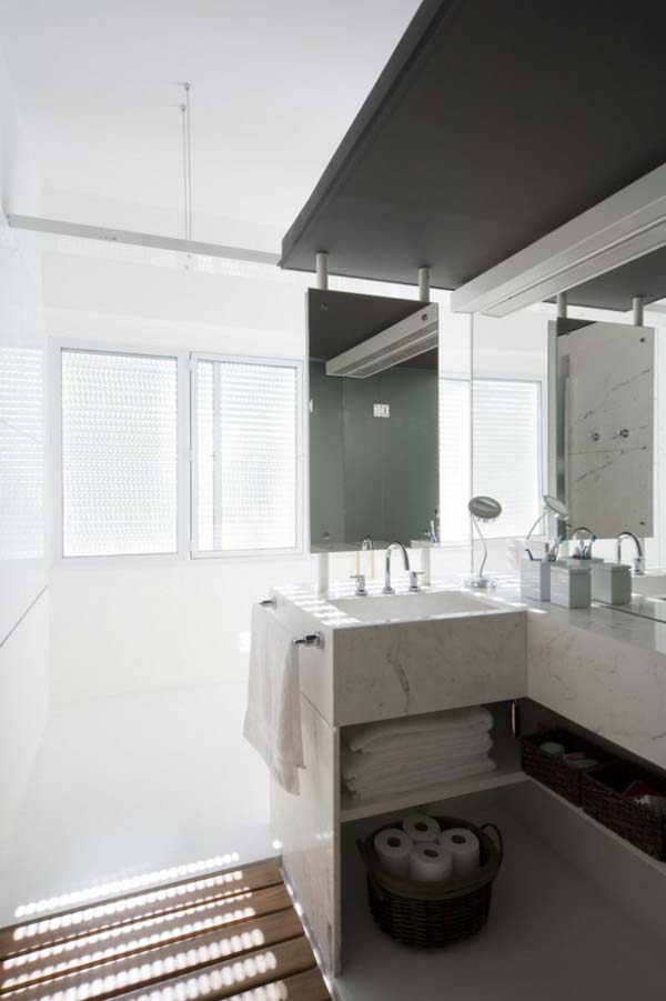 Contemporary apartment in Sao Paulo shared by father and son