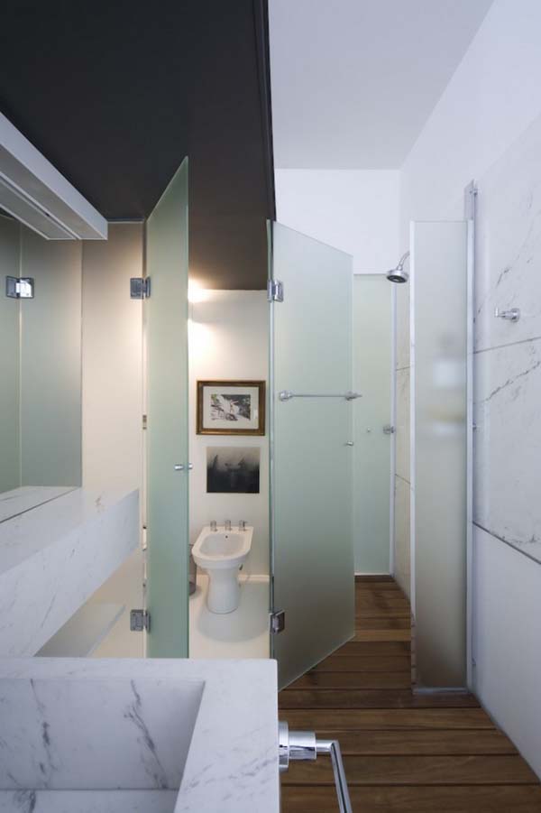 Contemporary apartment in Sao Paulo shared by father and son