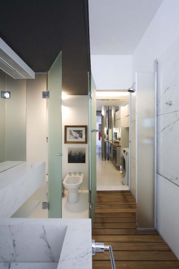 Contemporary apartment in Sao Paulo shared by father and son