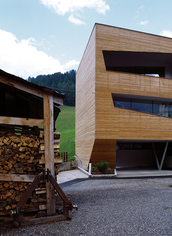 Cube House in the Dolomite Mountains