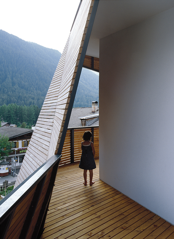Cube House in the Dolomite Mountains