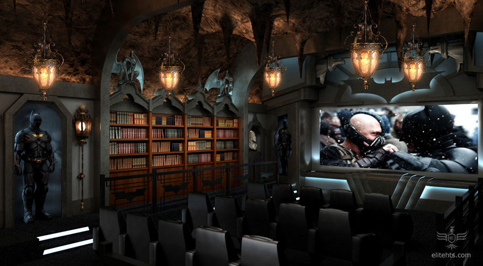Dark Knight Themed Home Theater