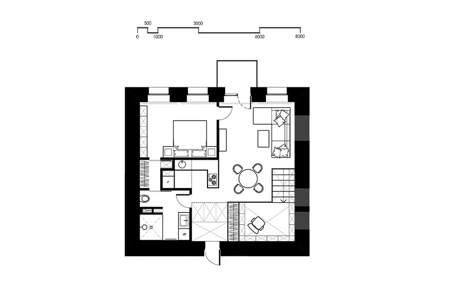 Apartment Design Constant Motion in Kiev