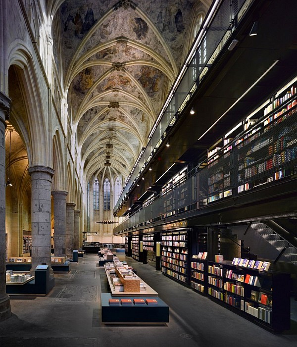 Church in Maastricht Turned Contemporary Bookstore
