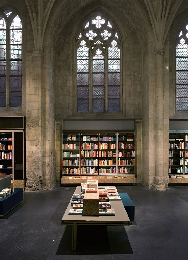 Church in Maastricht Turned Contemporary Bookstore