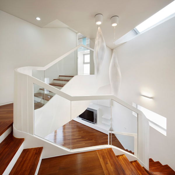 Eccentric White Residence With Square Perforations