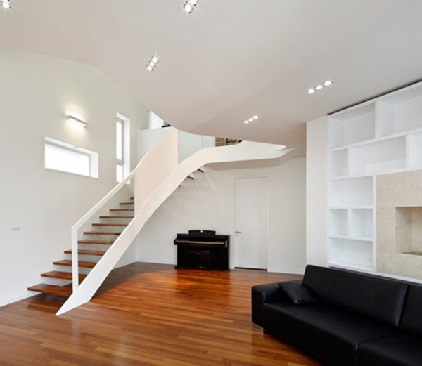 Eccentric White Residence With Square Perforations
