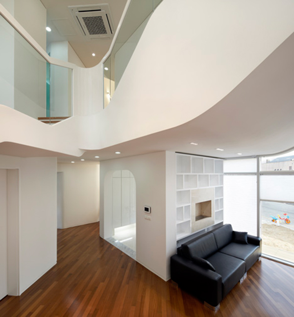 Eccentric White Residence With Square Perforations
