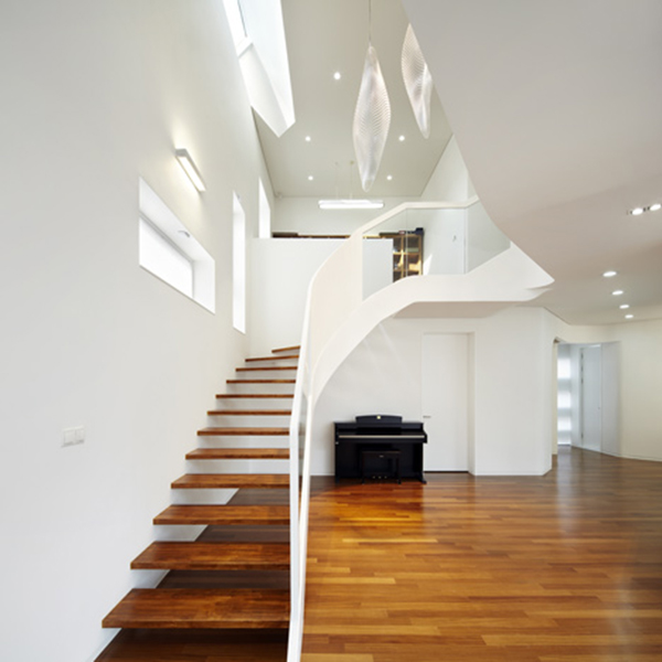 Eccentric White Residence With Square Perforations