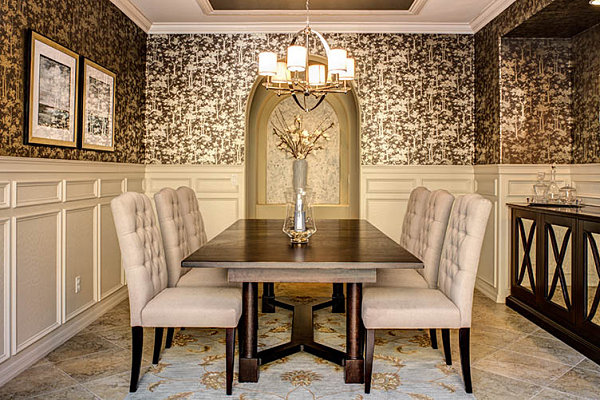 Eye-Catching Wallpapered Rooms