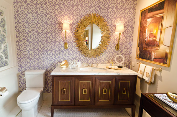 Eye-Catching Wallpapered Rooms