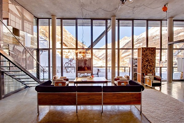 Heinz Julen Loft Offers Lavish Comforts Amidst Majestic Swiss Alps