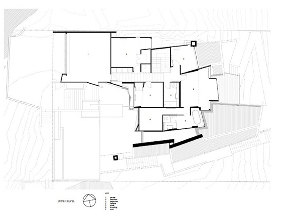 План дома с видом на Ботанический сад Веллингтона от Parsonson Architects