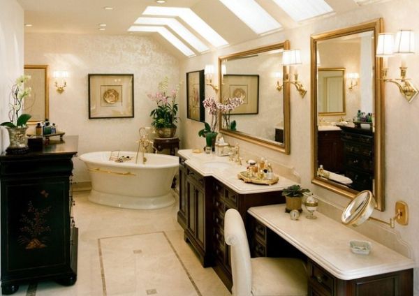 Modern Interiors With Glittering Golden Shine