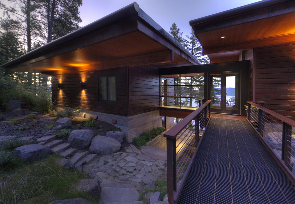 Летняя резиденция с видом на озеро Coeur D'Alene
