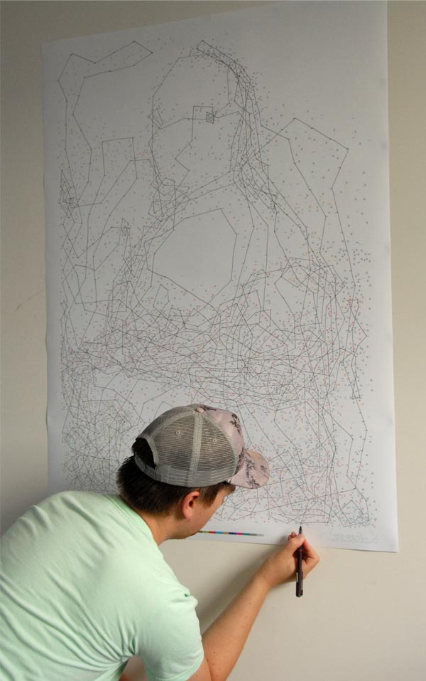Mona Lisa in 6,239 Dots