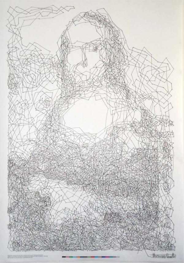 Mona Lisa in 6,239 Dots