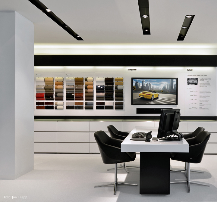 Porsche showroom
