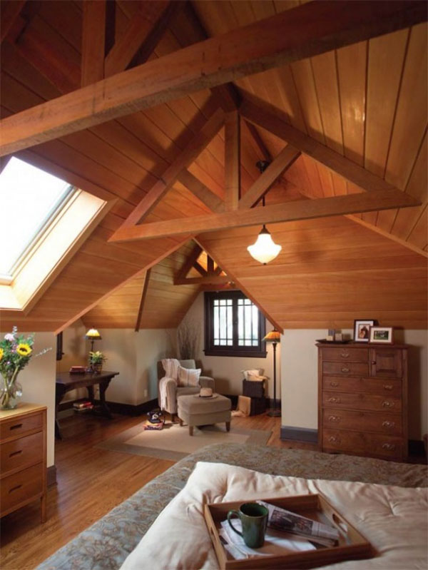 Attic Rooms Cleverly Making Use of All Available Space