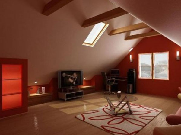 Attic Rooms Cleverly Making Use of All Available Space