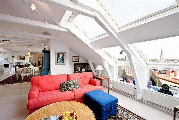 Attic Rooms Cleverly Making Use of All Available Space
