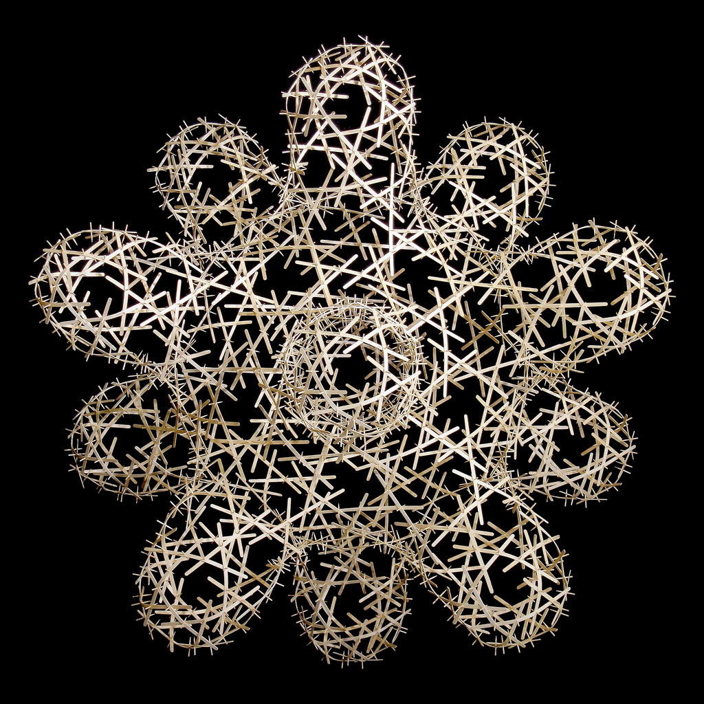 Geodesic Spheres Made from Recycled Materials