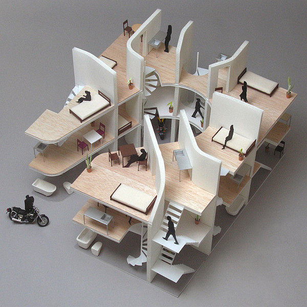 Japanese apartment shapes up to please bike enthusiasts